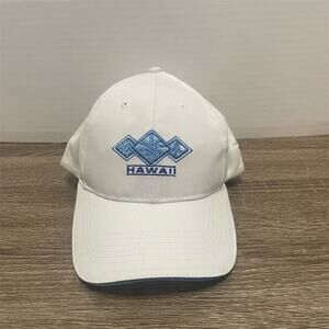 Hawaiian Island Hat Surfware White Adjustable Baseball Cap Unisex